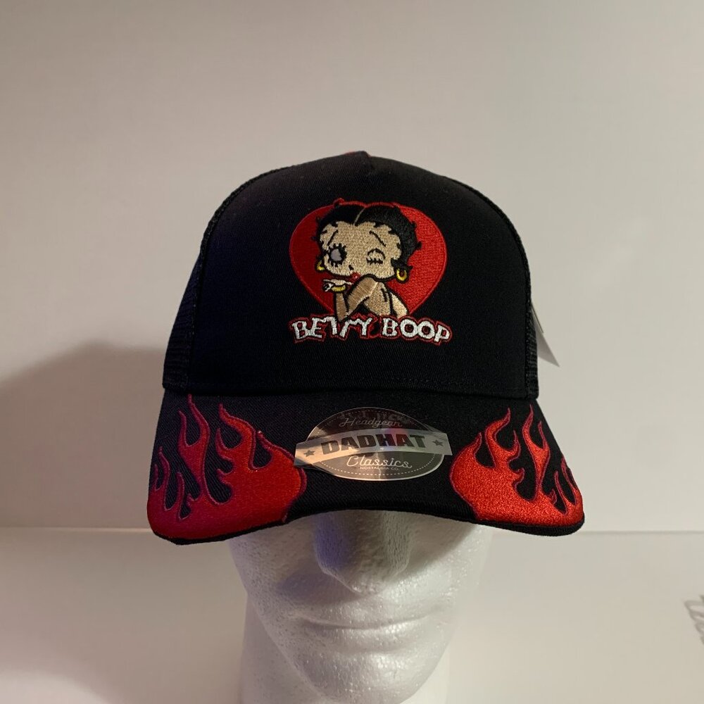 Headgear Classics Hat Betty Boop Motorcycle Club Adjustable Snapback Trucker Cap